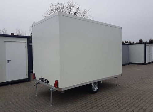 REMOLQUE SANITARIO CON INODORO DOBLE 3,50x2M