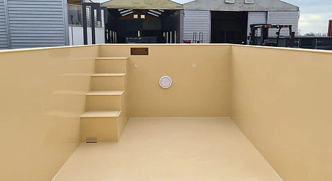CONTENEDOR DE POLIPROPILENO PARA PISCINA 6,5X2,6 M
