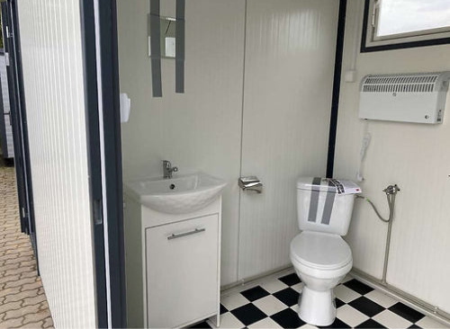 CONTENEDOR SANITARIO 4x2M WC DOBLE CON DUCHAS