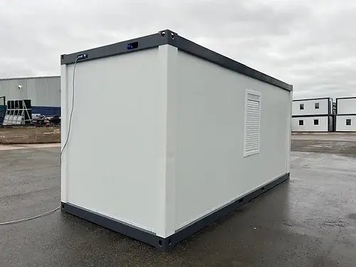 CONTENEDOR DE OFICINA ESTANDAR CON PUERTA CENTRAL