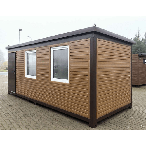 CONTENEDOR DE OFICINA 6 X 2,40 COLOR MADERA