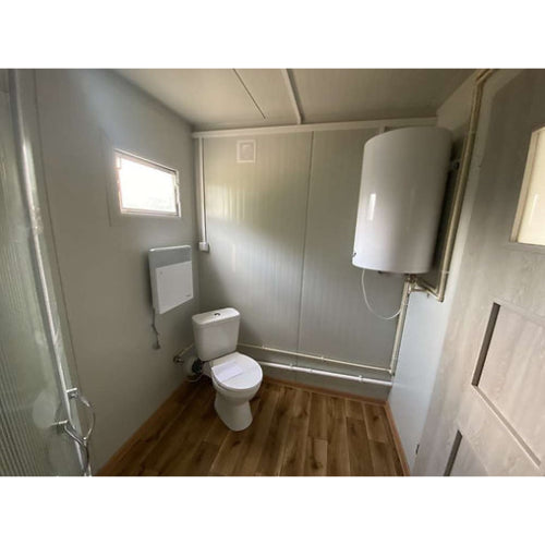 CONTENEDOR DE OFICINA 6,00 X 2,40 M CON INODORO DUCHA Y COCINA