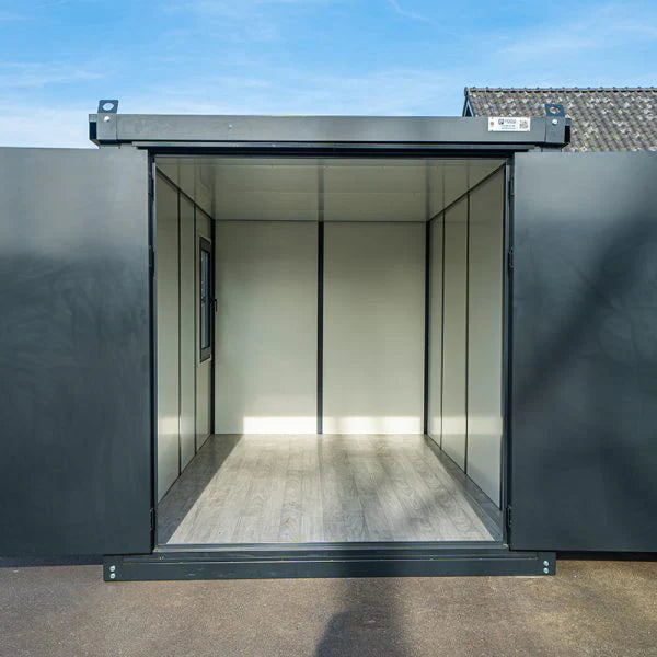 CABINA DE OBRA ANTRACITA DE 4x2M