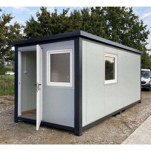 CONTENEDOR DE OFICINA 6,00 X 2,40 M CON INODORO DUCHA Y COCINA