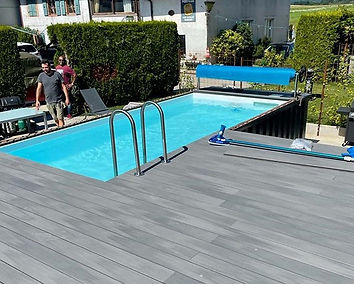 PISCINA CONTENEDOR DE 6,2 M x 2,5 M CON BOMBA DE CALOR