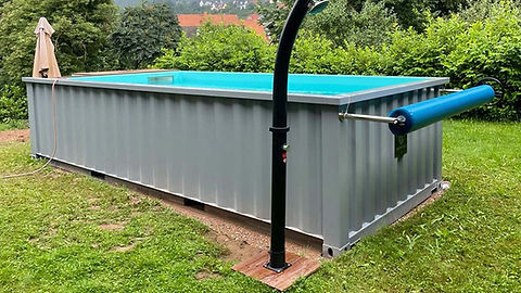 PISCINA CONTENEDOR DE 6,2 M x 2,5 M CON BOMBA DE CALOR