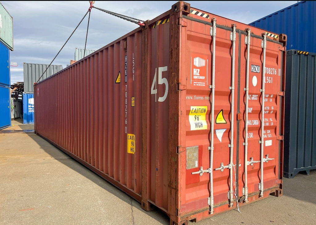 CONTENEDOR MARITIMO DE GRAN TAMANO DE 45 PIES DE ALTO CUBO USADO