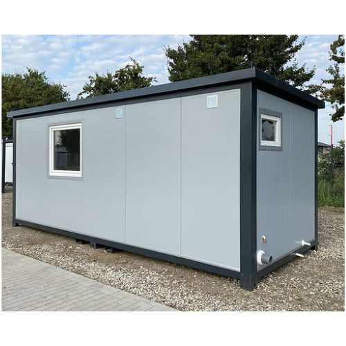 CONTENEDOR DE OFICINA 6,00 X 2,40 M CON INODORO DUCHA Y COCINA