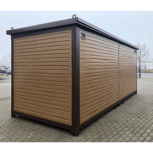 CONTENEDOR DE OFICINA 6 X 2,40 COLOR MADERA