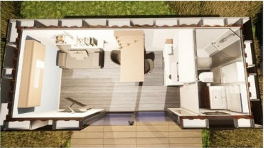 ESTUDIO CONTENEDOR 20 PIES 13 M² 1 HABITACION